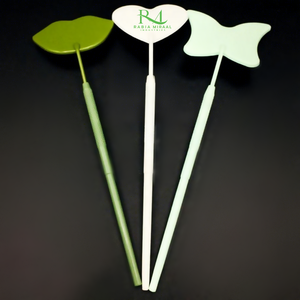 Nouveau produit : 3 couleurs différentes de revêtement en poudre, 3 formes différentes de poignées à motif diamant et miroir pour extensions de cils - Product Image 5