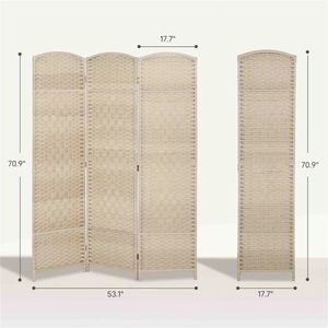 3 Foldable Privacy Room <b>Partition</b> <b>Screens</b> for Dividing Spaces - Product Image 6