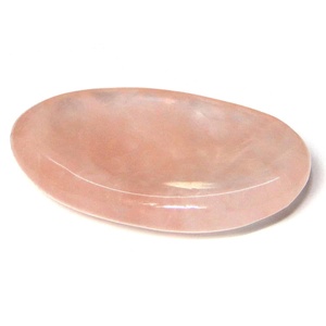 Piedra de Cuarzo Rosa Natural para el Pulgar – Piedra de Palma de Cristal Curativo Pulido para Alivio del Estrés y Reiki - Product Image 1