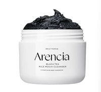 Nettoyant visage en crème végétalienne Arencia au thé vert et au riz mochi 100 ml, nettoyage en profondeur, hydratant, exfoliant doux, tous types de peau