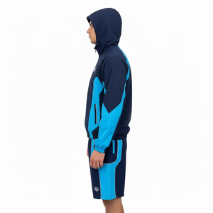 Conjunto de Chaqueta Cortavientos Casual para Hombre, Talla Grande, Chaqueta con Cierre Elegante, Conjuntos de Cortavientos de Poliéster Personalizados al por Mayor - Product Image 3
