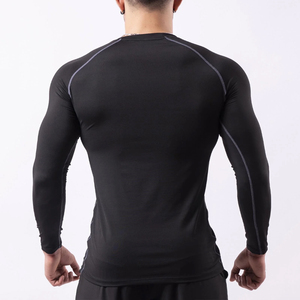 Private Label Men's <b>Compression</b> <b>Shirts</b>-Breathable Quick Dry Eco-Friendly Gym Workout High Quality Polyester/Nylon MMA <b>Shirt</b> Men - Product Image 6