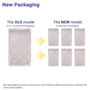 20x25x4 merv 13 Pleated Bộ lọc không khí 2-Pack, lò HVAC AC Bộ lọc không khí-chất gây dị ứng bụi phấn hoa - Product Image 2