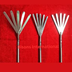 เครื่องมือผ่าตัดแบบส่องกล้องชนิดพับได้คุณภาพสูง Bison International Wholesale ขนาด 5 มม. 330 มม. ทำจากสแตนเลสสตีลแบบใช้ซ้ำได้ 3 ชิ้น - Product Image 3