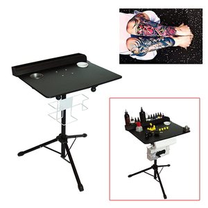 Adjustable Iron Tattoo Desk Table Black Professional <b>Work</b> <b>Station</b> for Body Art Tattoo Studio Supply - Product Image 4