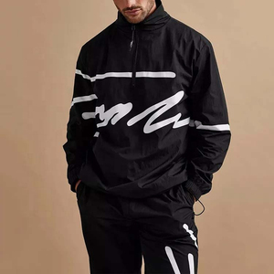 2026 Vente en gros Fabricant Impression personnalisée Écologique 100% Polyester Unisexe Hiver Décontracté Polaire Demi-zip Jogger Uni - Product Image 4