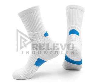 Chaussettes de sport antidérapantes personnalisées pour hommes, écologiques, respirantes, en nylon et élasthanne, pour le football, le basketball, la course à pied, vente en gros - Product Image 2