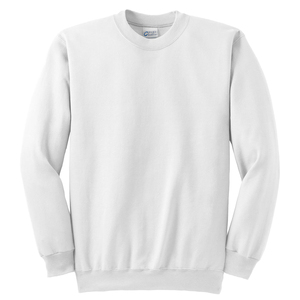 Sweat-shirt personnalisé épais pour homme, pull en molleton uni à col rond, coupe ample, streetwear, blanc uni, pour la gym - Product Image 6