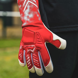Gants de gardien de but de football professionnels unisexes en latex 4 mm respirants et imperméables avec sangle de poignet réglable et fermeture à lacets intégrale - Product Image 6