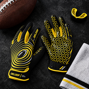 Guantes de Fútbol Americano al por Mayor, Antideslizantes, con Agarre de Silicona, Ligeros, Equipo de Entrenamiento, Control de Agarre, Unisex - Product Image 4
