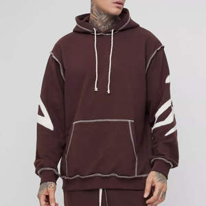 Conjunto Deportivo Personalizado para Hombre, Corte Ajustado, Transpirable, Color Sólido, Sudadera con Capucha y Pantalones Jogger 100% Poliéster, Estilo Casual - Product Image 5