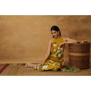 Conjunto de Kurta Halter Marigold para Mujer - Product Image 2