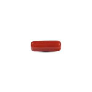 Natural Red Coral Loose Gemstone 7.2 Carat Pear Shape for Fine Jewelry - Product Image 1