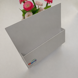 Custom PVC Double-<b>Sided</b> Permanent Leaflet Holder Counter-top Display Stand Brochure Magazine Rack for Office Retail Shop - Product Image 4