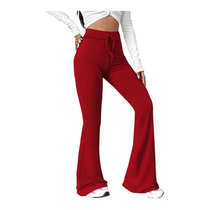 <b>Women</b> Straight Leg Sweatpants Premium Cotton Jogger Pants Relaxed Casual <b>Trousers</b> Drawstring Waist Soft <b>Lounge</b> Bottoms Gym - Product Image 5
