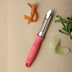 Couteau éplucheur de légumes en acier inoxydable, lame droite multi-usages, éplucheur de fruits, poignée en plastique ambidextre - Product Image 4