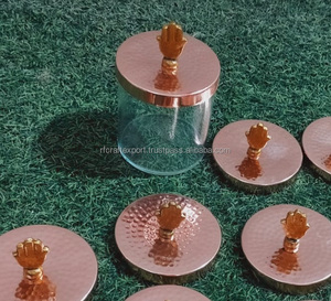 Frascos acrílicos de diseño único moderno con perilla de tapa de Metal para contenedor de Chocolate Oud decoración del hogar y uso de boda juego de regalo de Ramadán - Product Image 5