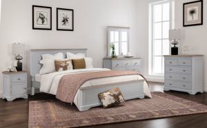 BRIGHTON RANGE Mesita de noche de madera 1 cajón Muebles de dormitorio modernos de la mejor calidad Mesita de noche inteligente Hoteles Fabricante de Vietnam - Product Image 6