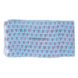 Tela con estampado Floral a mano, cortinas de tela, almohadas, tela de algodón puro 100% para confección de vestidos, costura, tapicería artesanal - Product Image 4
