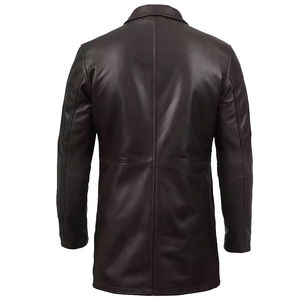 Chaqueta de Cuero PU de Lujo, Corte Ajustado, Diseño Reversible e Impermeable, Chaqueta Casual de Cuero PU para Hombre, Cuello Camisero, Edición Invierno, Diseño de Autor - Product Image 4