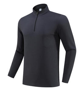 <b>Men's</b> Spring Casual Pullover Unlined Fleece Sweatshirt Quick Dry Athletic Eco-Friendly Breathable Cotton/Bamboo <b>Turtleneck</b> - Product Image 4