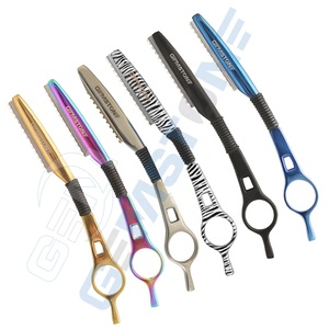 Rasoir de coiffure professionnel en acier inoxydable, outil de salon, pour la coupe de cheveux, l'éclaircissement et la mise en couches, peigne de coupe pour extensions capillaires - Product Image 6