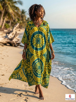 Robe Kaftan Personnalisée pour Femme en Tissu Doux Coupe Ample Tenue de Plage Cache-maillot de Bain d'Été Fabricant Textile OEM ODM