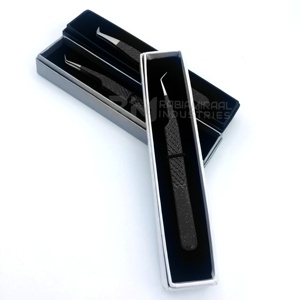Pince à cils en acier inoxydable pour extensions de cils, marque privée RMI, vente en gros, outil professionnel - Product Image 5