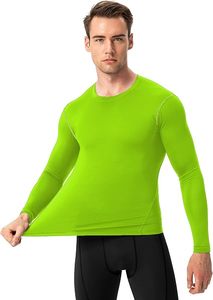 Men's Compression Long Sleeve Performance Shirt Premium Quick Dry Compression Base <b>Layer</b> <b>Top</b> Men's Athletic Compression Training - Product Image 2