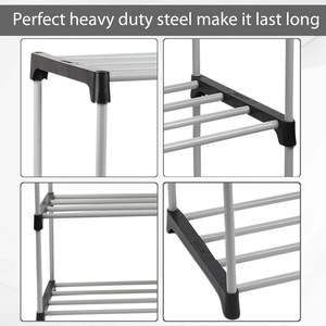 Metal Pipe <b>Shoe</b> Rack with Single Connector Collapsible Open <b>Shoe</b> <b>Storage</b> Organizer Durable Space Saving Design - Product Image 2