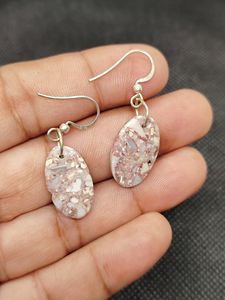 Adorables Pendientes Colgantes Hechos a Mano en Plata de Ley 925 con Piedra Preciosa de Jaspe Natural para Boda o Fiesta, Proveedor ODM OEM - Product Image 2