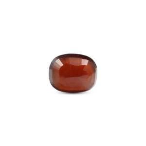 Loose Hessonite Gemstone 6.4 Carat Oval Cut 15mm Natural Deep Red Heat Treated NGTC Certified for Fine Jewelry - Product Image 2