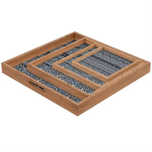 Ustensiles de cuisine en bois de qualité supérieure fait à la main avec plateau de service imprimé en émail pour les maisons Bureau Cuisine Restaurants. - Product Image 5