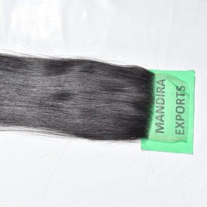 Cuticule Alignée 100% Naturel Vierge Vendeur En Gros Brut Noir Couleur 5*5 Fermeture Droite Sud Indien Temple Cheveux Humains - Product Image 2