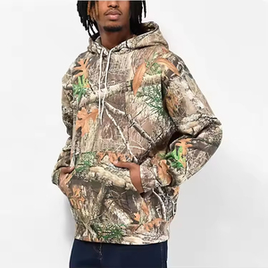 Men's Winter Sporty Oversized Fleece Hunting Hoodie-Waterproof & Quick Dry Eco-Friendly Breathable Polyester/Cotton - Product Image 5