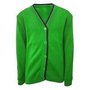 เสื้อคาร์ดิแกนถักคอวีสีม่วงสำหรับผู้หญิง แขนยาว สไตล์ลำลอง ติดกระดุมด้านหน้า สีพื้น - Product Image 6