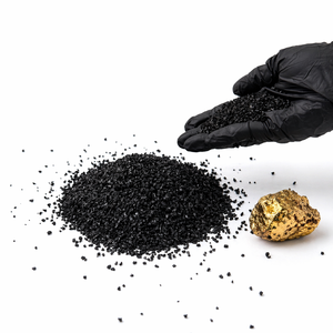 Carbón Activado Granular de Coco 99% de Dureza, Alto Valor de Yodo 1150 min, Lixiviación de Oro CIP/CIL, Contenedor de 20 Pies a Granel, India - Product Image 1