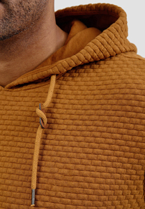 Sweat à capuche zippé pour homme, style streetwear, doublure polaire respirante, coupe oversize, mode décontractée, durable, fournisseur OEM ODM marque privée - Product Image 3