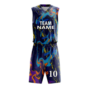 Ensemble d'uniformes de basketball personnalisés sans manches à col ras du cou avec logo frontal, respirant et à séchage rapide pour équipes - Prix usine - Product Image 4