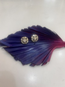 Flower <b>Stud</b> <b>Earrings</b> <b>Silver</b> Luxury Gold Plated Women's Party Jewelry Amaira Jewels - Product Image 5