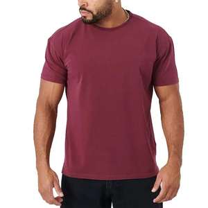 T-shirt pour homme en coton 100% tricoté, coupe ample, imprimé personnalisé - Haute qualité, respirant, séchage rapide, design vintage décontracté - Product Image 1