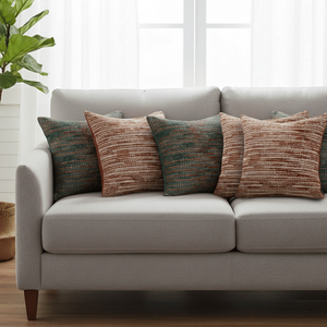 SOGA 6-Piece Rust-Toned Woven <b>Pillow</b> Cover and Textured Woven Pillowcases 3x 45cm for Living Room <b>Sofas</b> - Product Image 3