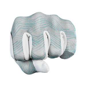 ถุงมือกอล์ฟผู้ชาย หนังคาเบรตต้า ฝ่ามือสีเขียวอมฟ้า ด้านหลังเป็นตาข่าย ระบายอากาศได้ดี น้ำหนักเบา ยืดหยุ่น กระชับมือ จับถนัดมือ กันลื่น สวมใส่ง่าย มือซ้าย - Product Image 4