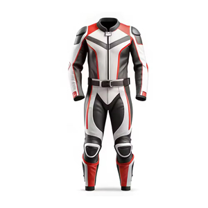 Ensemble de combinaison de moto authentique, neuf, noir, tendance, pour hommes, de haute qualité, avec protection CE, respirant, pour l'été - Product Image 6