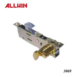 Serrure cylindrique à crochet carré gris clair en acier inoxydable - Product Image 2