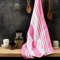 Serviettes de cuisine rectangulaires en coton 100% à carreaux blancs et violets, tissées, lavables en machine, super douces et absorbantes