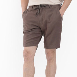 Shorts Bermuda en Coton Oxford Couleur Unie pour Homme, Taille Haute Élastique, Tissu Tricoté Respirant, Écologique, Coupe-Vent, Anti-UV, Haute Protection - Product Image 5