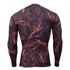 For Factory Supply High Demand Rashguard Quick Dry Spandex/Polyester Anti-Bacterial Mens <b>Compression</b> <b>Shirt</b> Long Sleeve Rashguard - Product Image 5