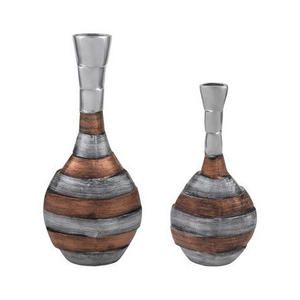 Florero de Aluminio Hecho a Mano, Pieza Decorativa Metálica Artística para Mesa de Centro de Sala de Estar - Product Image 6