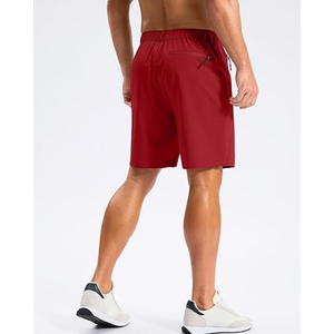 Pantalones Cortos de Hombre, Cintura Media, Sólidos, Impermeables, Transpirables, de Secado Rápido, Ligeros, Casuales, para Golf, Pesca, Trabajo, de Poliéster/Algodón, con Botones - Product Image 3